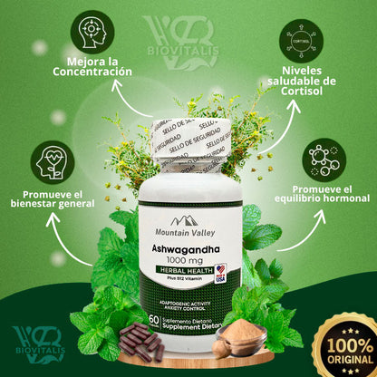 Ashwagandha Suplemento Natural Antiestrés