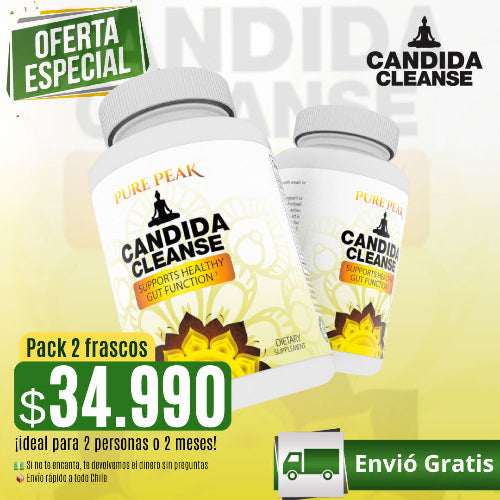 Pack de 2 frascos de Candida Cleanse con descuento