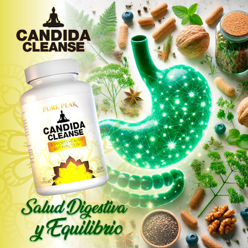 Persona tomando Candida Cleanse como parte de su rutina diaria